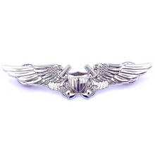 US AIR FORCE AVIATION OFFICER PILOT WINGS BADGE INSIGNIA PIN SILVER 2024 - buy cheap