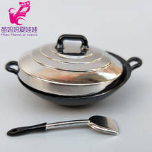 doll house diy kitchen metal mini wok boiler pot pans for doll furniture 1/6 BJD doll ob11 for barbie doll accessories 2024 - buy cheap