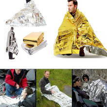 Outdoor Water Proof Emergency Blankets Survival Rescue Blanket Foil Thermal Space First Aid Rescue Curtain Military Blanket Tool 2024 - buy cheap