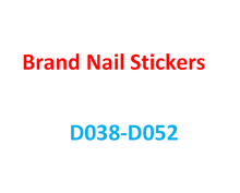 5pcs Gold Black Nail Decals Stickers Set For Nail Design Brand Logo 3D Nail Art Stickers For Nails Manicure Decoration Tools 2024 - buy cheap