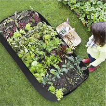 Fabric Raised Planting Bed Garden Grow Bags Herb Flower Vegetable Plants Bed Rectangle Planter For Plants 2024 - buy cheap