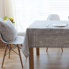 Mantel decorativo de lino y algodón, mantel Rectangular, cubierta de mesa de comedor, ebrus Tafelkleed 2024 - compra barato