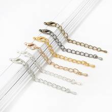 20set/lot 5.5cm Tone Extended Extension Tail Chain Lobster Clasps Connector For DIY Jewelry Making Bracelet Necklace Base Tray 2024 - buy cheap