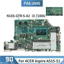 Mainboard For ACER Aspire A515-51 i3-7100U Laptop motherboard LA-E892P SR343 N16S-GTR-S-A2 DDR4 Tested OK 2024 - buy cheap