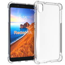 Caso claro para xiaomi redmi 7a à prova de choque funda coque transparente tpu macio telefone volta airbag capa para xiaomi redmi 7a 2024 - compre barato