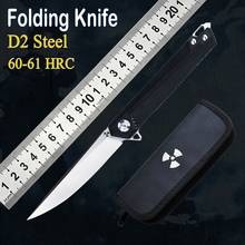 D2 Blade Folding Knife High Hardness Sharp Outdoor Pocket Knife EDC Portable Tool Military Tactical Survival Combat Rescue Knife 2024 - buy cheap
