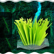 Folha de folha simulada umidificador de ar folha verde umidificador de energia-livre eco-friendly pote de plástico não tecido atomizador de tecido 2024 - compre barato