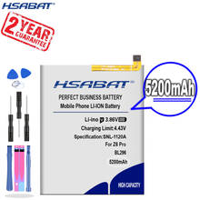 Новое поступление [HSABAT] 5200mAh BL296 Сменный аккумулятор для Lenovo Z6 L78121 Z6pro / Z6 pro L78051 2024 - купить недорого