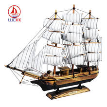 LUCKK-velero de madera suave blanco para niños, bote de vela de 40x34cm 6,5, juguetes de regalo 2024 - compra barato