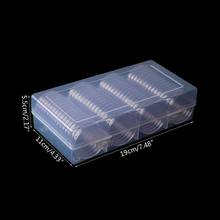 60 Pcs Clear Round 41mm Direct Fit Coin Capsules Holder Display Collection Case With Storage Box For 1 oz American Silver Eagles 2024 - buy cheap