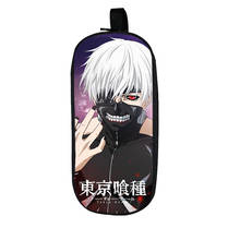 Pen Bag Organizer Tokyo Ghoul Pencil Case Box Kids Small Tote Children Japanese Anime Zipper Pouch 2020 Double Layer Pencil Bag 2024 - buy cheap