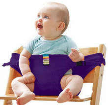 Asiento portátil de viaje para bebé, niño pequeño, silla de comedor plegable lavable, cinturón Auxiliar de Seguridad 2024 - compra barato