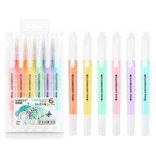 Candy Color Highlighter Pen Double Headed Fluorescent Marker Pen School Supplies  2024 - buy cheap