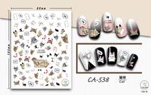 Nail Sticker Flower Adhesive DIY Manicure Slider Nail Art Tips Decorations Decals 2024 - buy cheap