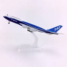 Modelo de avión de aleación de metal coleccionable, 20CM, 1:400, 747, B747 2024 - compra barato