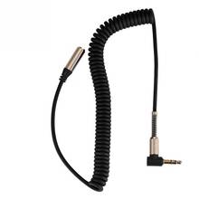 3,5 мм разъем для мужчин и женщин кабель наушников аудио кабель-удлинитель выдвижной гибкий шнур Весна Портативный аудио кабель 2024 - купить недорого