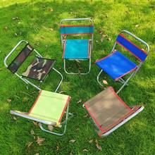 2021 стул для кемпинга на открытом воздухе из ткани Оксфорд портативный складной стул для кемпинга стул для рыбалки фестиваля пикника барбекю пляжа стул 2024 - купить недорого