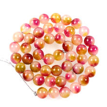 Natural Stone Beads Red Yellow Spot Marble Loose Beads for Jewelry Making Needlework DIY Bracelet Strand 4-12 MM 2024 - buy cheap