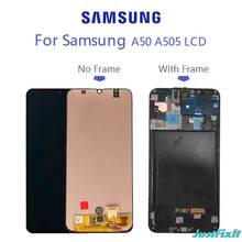 Супер Amoled для Samsung Galaxy A50 SM-A505FN/DS A505F/DS A505 ЖК-дисплей сенсорный экран дигитайзер в сборе 2024 - купить недорого