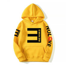 Новые мужские флисовые толстовки с принтом Eminem, флисовый пуловер в стиле хип-хоп, свитшот, мужская спортивная одежда, свитшот, Мужская одежда, топы 2024 - купить недорого