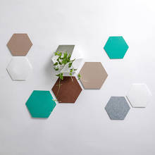 Milk Tea Shop Cake Shop Background Wall Ornaments Creative Hexagon Felt Living Room Wall Hanging Decoration 2024 - buy cheap