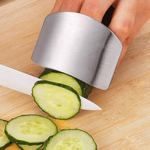 Utensilios de protección para Dedo de acero inoxidable, utensilios de cocina para cortar los dedos 2024 - compra barato