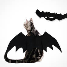 Halloween Cat Bat Wings Collar Harness Decor Puppy Pet Cat Black Bat Dress Up Funny Wing Cat Clothes Accessory Christmas Gifts 4 2024 - buy cheap