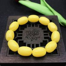 Chinese Natural Chicken Oil Yellow Beeswax Hand-carved Jade Fashion  Jewelry Men and Women Bracelet Manufacturers Direct Sales 2024 - buy cheap