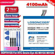 100% Original LOSONCOER BOPFH100 4100mAh Battery For HTC Desire Eye 4G M910x