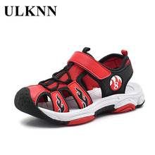 ULKNN 2021 New Fashion Sandals For Boys Solid Casual Shoes Non-slip Footwears Spring Summer Kids Soft Flats Children's Sandal 2024 - buy cheap