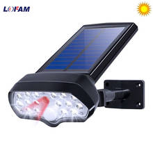 Lofam IP65 Waterproof LED Solar Wall Light PIR Motion Sensor Solar Powered Sunlight Spotlights For Outdoor Garden Decoration 2024 - buy cheap