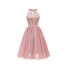 Vestidos de festa elegante., vestido curto feminino de renda rosa, elegante e formal, linha a, 2019. vestidos sexy para homens. 2024 - compre barato
