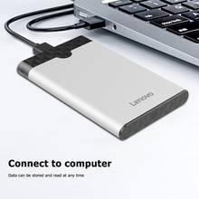 Lenovo-caixa portátil para ssd, usb 3.1 tipo-c, sata, hdd, 6gbps, 2.5 polegadas, disco rígido, capa para celular externa 2024 - compre barato