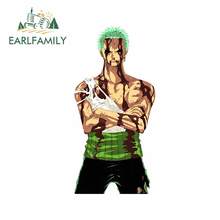 Fone de ouvido família 13cm x 6.6cm para roronoa zoro adesivos de carro anime e decalques diy adesivo de grafite decoração de veículo de impressão personalizada 2024 - compre barato