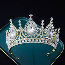 Big Queen Baroque Bridal Tiaras Wedding Crowns Women Headband Crystal Hair Jewelry Rhinestone Pageant Diadem Hair Accessories 2024 - buy cheap