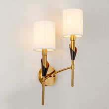 Ouro moderno lâmpada de parede led nordic espelho luminárias vidro arandela para sala estar quarto loft casa decoração industrial e27 2024 - compre barato