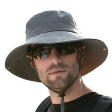Sombreros de Sol para hombre y mujer, gorro de pesca al aire libre, ala ancha, Anti-UV, playa, verano, senderismo, camping 2024 - compra barato