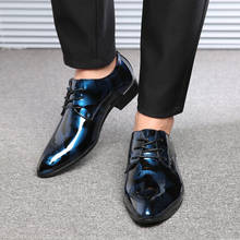 Size 38-48 Floral Pattern Pointed Patent Leather Shoes Men Formal Shoe Elegant Brogues Men Wedding Dress Shoes Columbia  Hombre 2024 - buy cheap