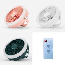 Lanterna de acampamento 2 em 1 com ventilador de teto 4000mah, recarregável por usb, controle remoto, 3 engrenagens, ventilador de teto com luz de led u1je 2024 - compre barato