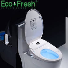 Ecofresh wc Авто спа Смарт сиденье для унитаза Умная Ручка ЖК-дисплей крышка для унитаза электронное биде для туалета сиденье o-образное биде 2023 - купить недорого