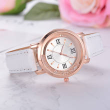 2019 модные женские часы Роскошные Geneva женские бриллиантовые кожаные женские наручные часы платье часы Montre Femme Reloj Mujer Relogio 2024 - купить недорого