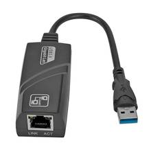 Adaptador Mini USB 3,0 Gigabit Ethernet USB a tarjeta de red Lan RJ45 para Windows 10, 8, 7 XP, ordenador portátil y PC 2024 - compra barato