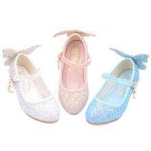 Zapatos de princesa para niñas pequeñas, calzado de deshierbe brillante de cristal, de alto rendimiento, color rosa, azul, blanco, 3t, 4t, 6 2024 - compra barato