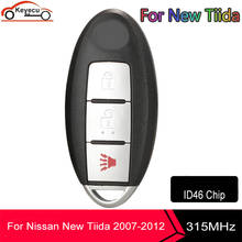 KEYECU Smart Remote Key Fob 2+1 3 Button 315MHz ID46 Chip for Nissan New Tiida 2007 2008 2009 2010 2011 2012 2024 - buy cheap