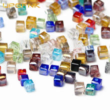 UPGFNK Square shape Austrian crystal Glass beads 3mm 100Pcs charm Loose Spacer beads for Jewelry making DIY bracelet accessories 2024 - buy cheap