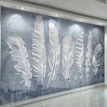 Custom 3D Mural Wallpaper Feather Art Wall Painting Wall Papers Home Decor Living Room Bedroom Background Photo Wallpaper Murals 2024 - buy cheap