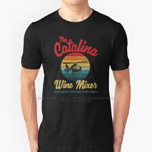 Catalina Wine Mixer - Vintage Retro Distressed T Shirt 100% Pure Cotton Step Brothers Will Ferrell Brothers Prestige Worldwide 2024 - buy cheap