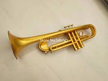 Melhor qualidade bb trompete latão banhado profissional trompete instrumentos musicais com caso 2024 - compre barato