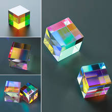 12,7*12,7*12,7 мм X-куб шестисторонний яркий световой куб витражное стекло призма рассекающая луч Призма оптический экспериментный инструмент 2024 - купить недорого
