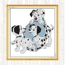 Dalmatians DIY Needlework Crafts DMC Cotton Thread Printed Canvas Handmade Cross Stitch Embroidery Kit 14CT 11CT Counted Stamped 2024 - buy cheap